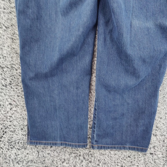 Marina Sport Women Straight Classic Minimalist Jeans 29 US 20 Blue Medium Wash - Picture 13 of 16